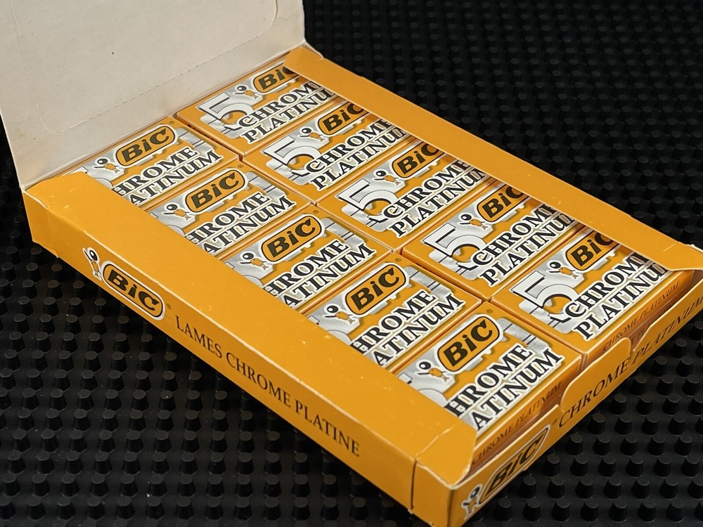 BIC Chrome Platinum Double Edge (DE) Razorblade - 100 Blades