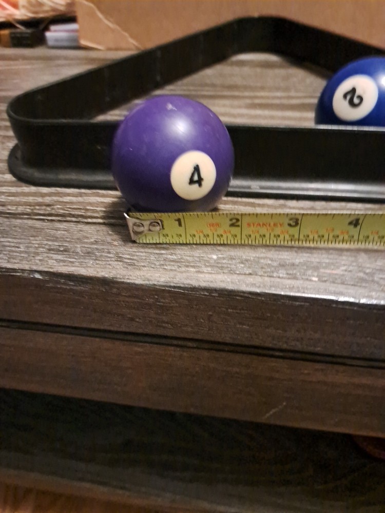 3 pool ball replacement balls And Rack