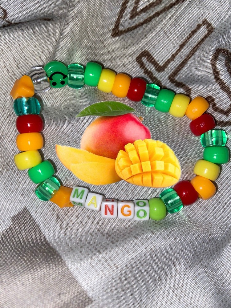 Mango Themed Single Kandi Bracelet
