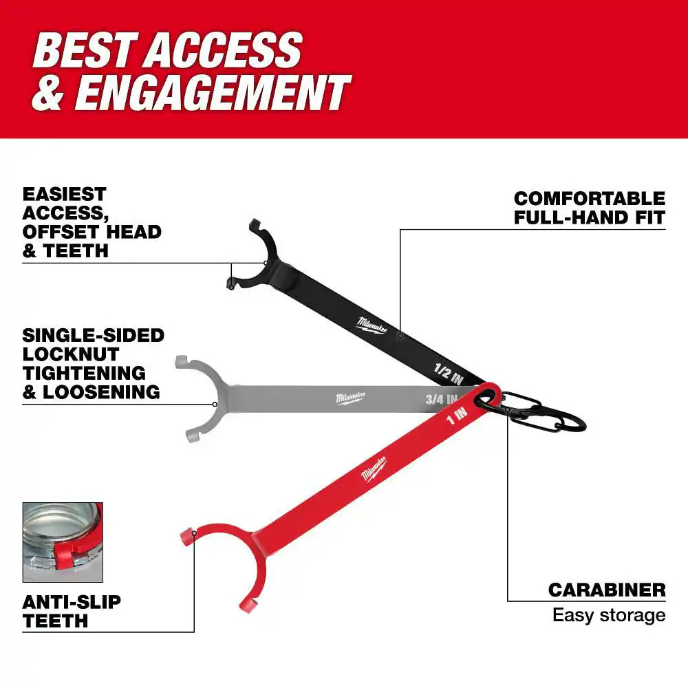 Locknut Wrench Set (3-Piece)