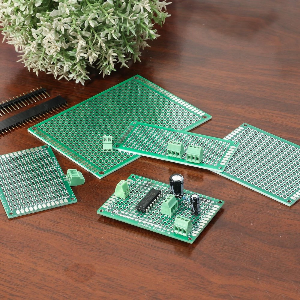 60 Pcs PCB Board Circuits Boards Kit | 28 Double-Sided Prototyping PCBs 60PCs