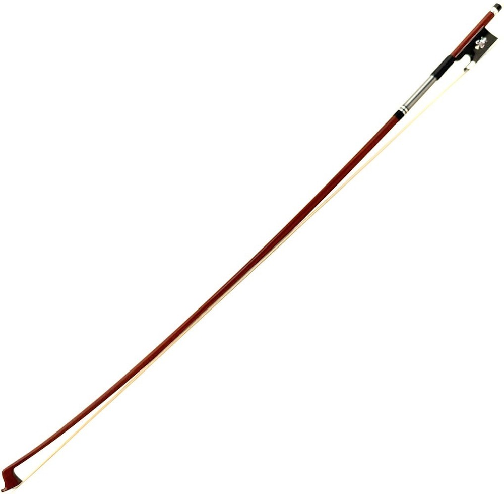 Master Antique Pernambuco Violin Bow 4/4 Ebony Fleur-de-Lys Frog Silver Fast 62g