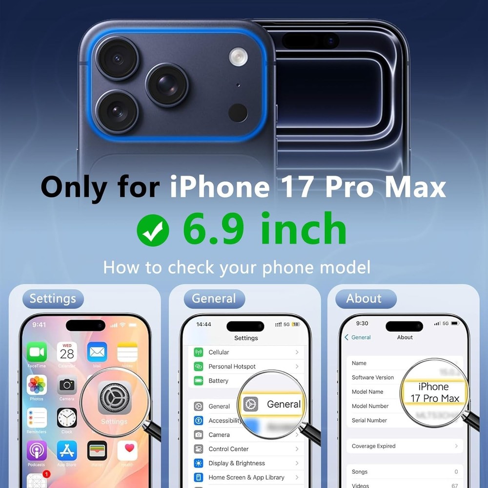 iPhone 17 Pro Max Case, Cute Butterfly Pattern Translucent Matte Slim Shockproof