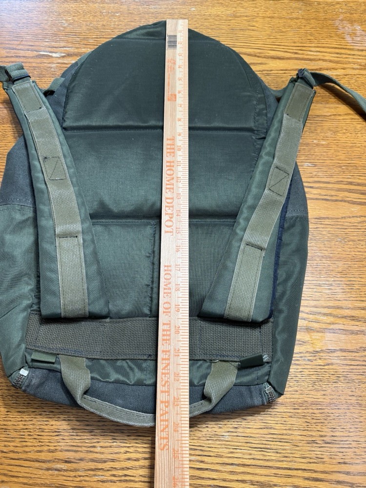 Vintage Military Backpack Rucksack Canvas Green