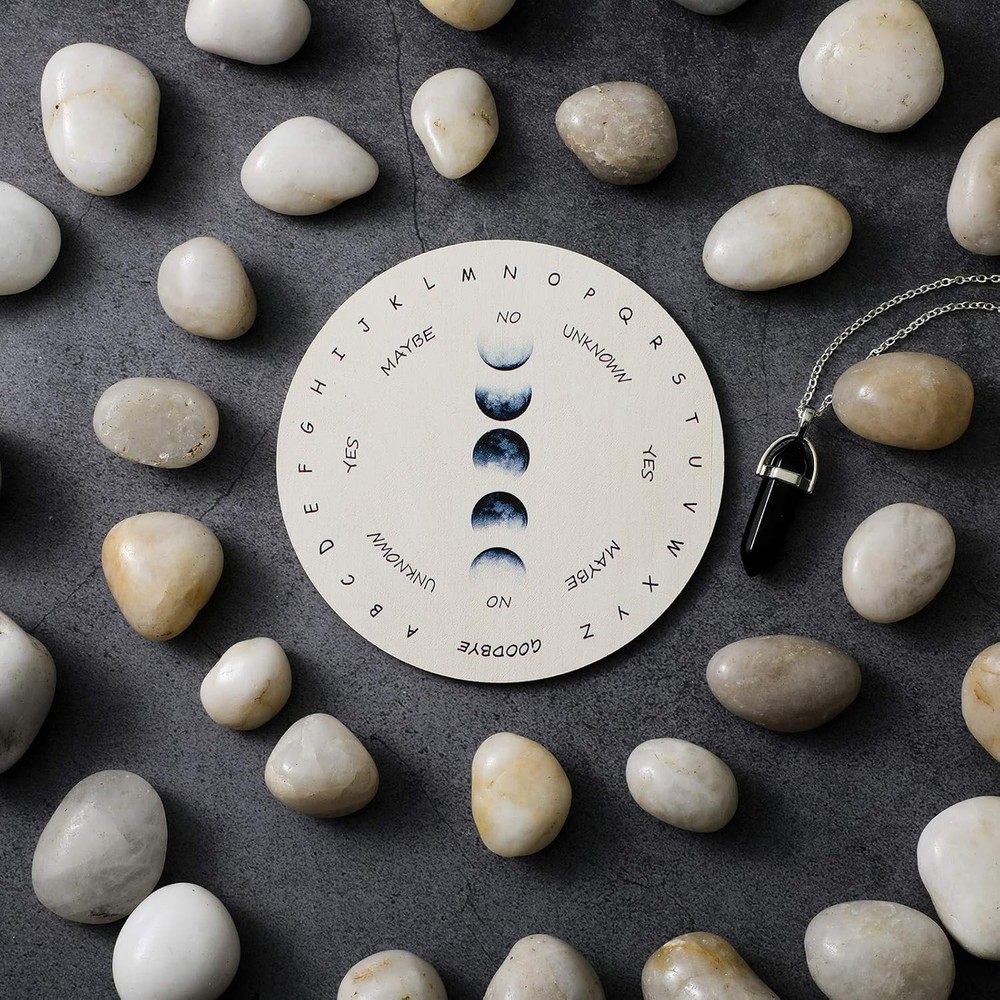 Pendulum Board for Divination Moon Phase Pendulum Board Dowsing Divination