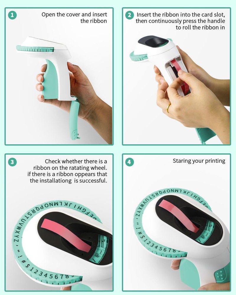 Phomemo Embossing Label Maker Machine with 6 Tape Portable Retro Embossed Writer