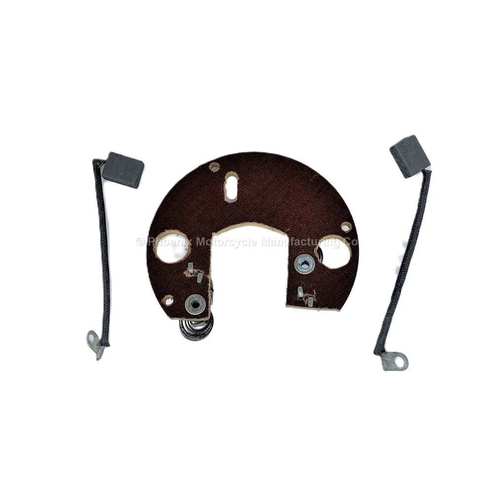 LUCAS E3H DYNAMO BRUSH INSULATING PLATE INCLUDING BRUSHES - UK SUPPLIED