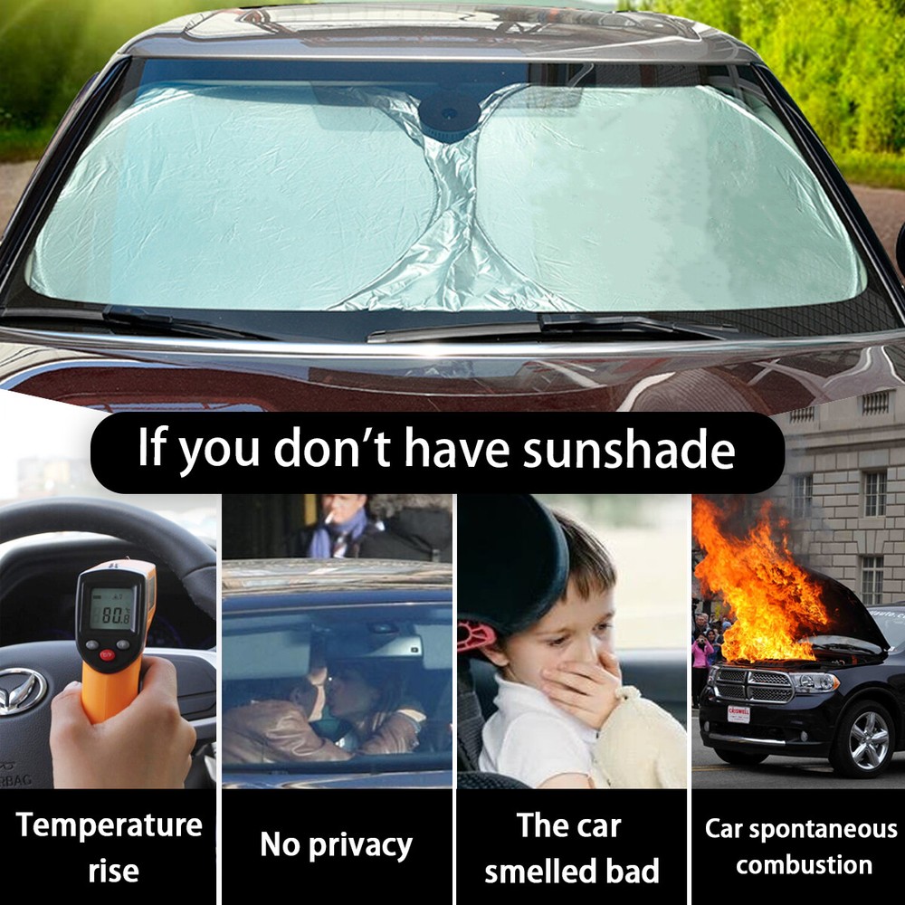 For Mini Copper Front Windshield Sun Visor Shade Cover UV Block Foldable Screen
