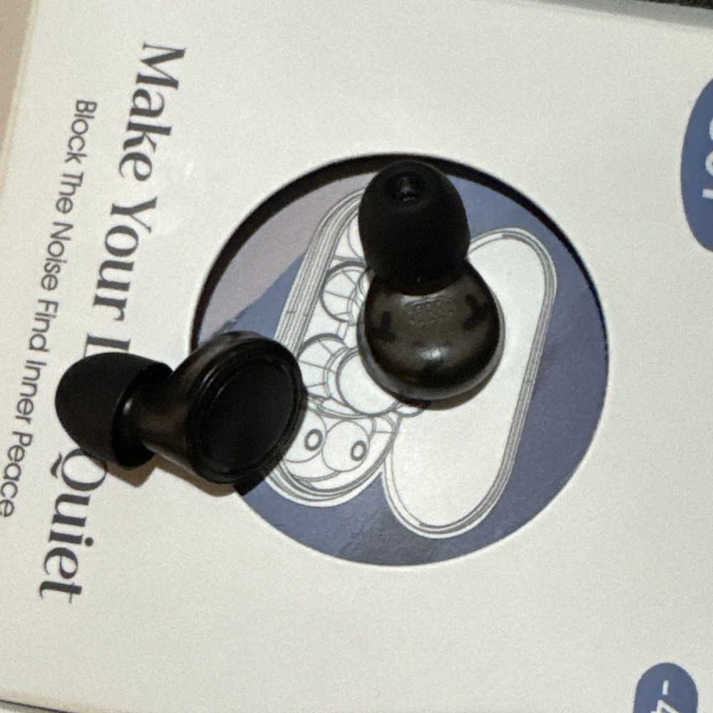 Ear Plugs 45dB Reusable with Case New Sealed Black Plugs