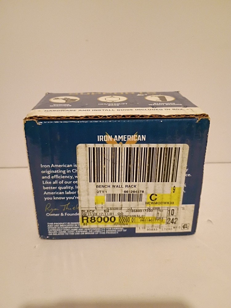 Iron American Training Co. Bench Brackets