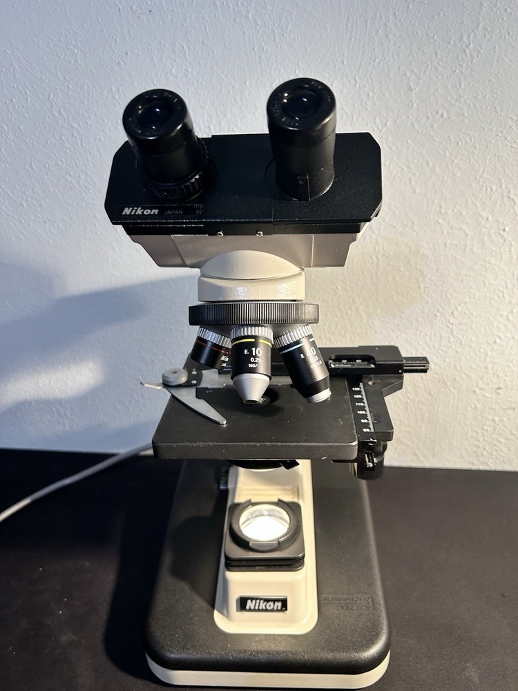 Nikon YS2-T Alphaphot 2 Microscope With Objectives E4 0.10/ E10 0.25/ E40 0.65