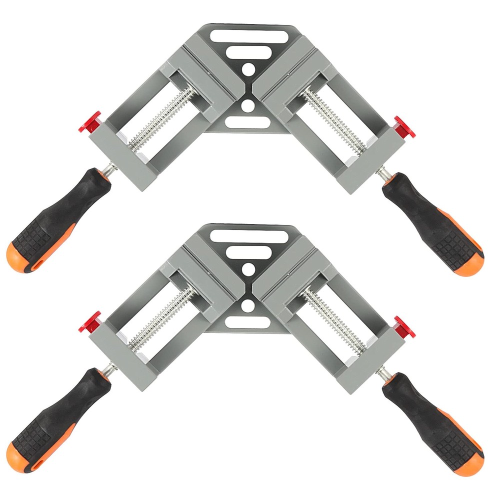 HOIGON 2 Pack Double Handle Corner Clamp, 90 Degree Right Angle Corner Clamp wit
