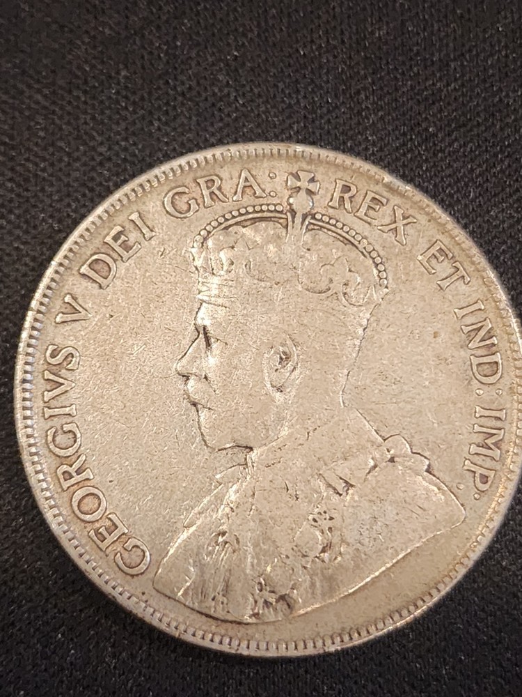 1917 Canada 50 Cents Silver Coin