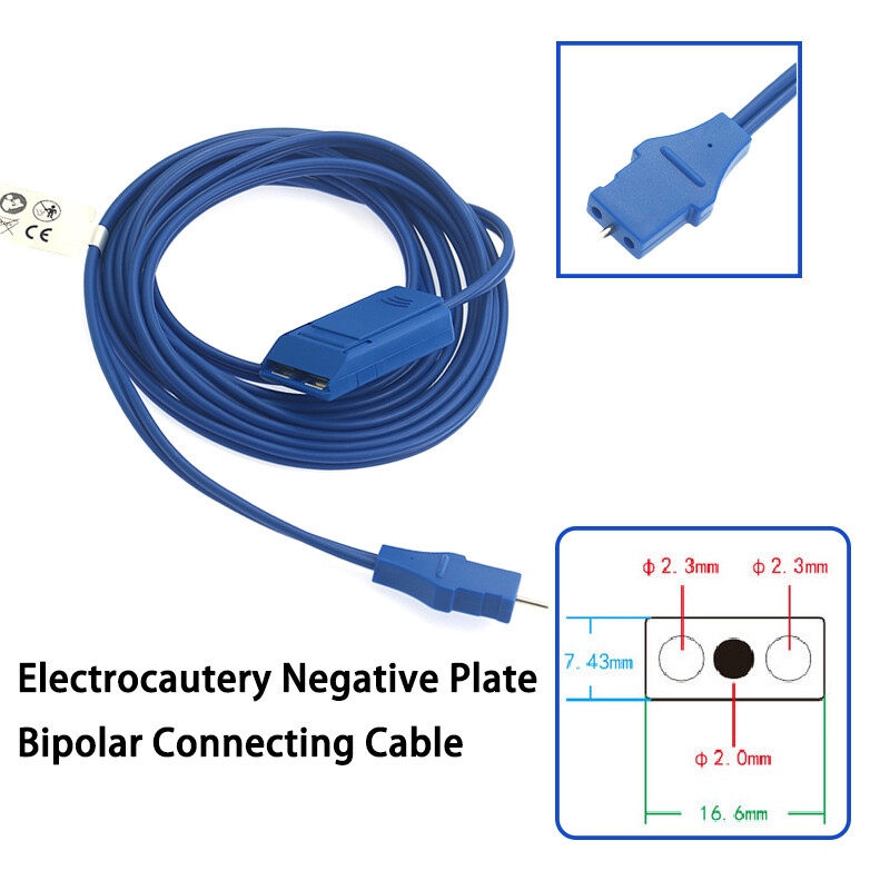 Negative Plate Electrode Connection Cable LEEP Connection Cable Bipolar 3 meter