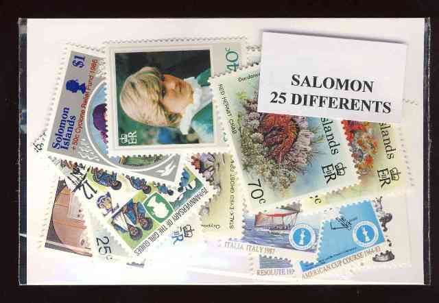 Solomon Islands - 25 Different Stamps