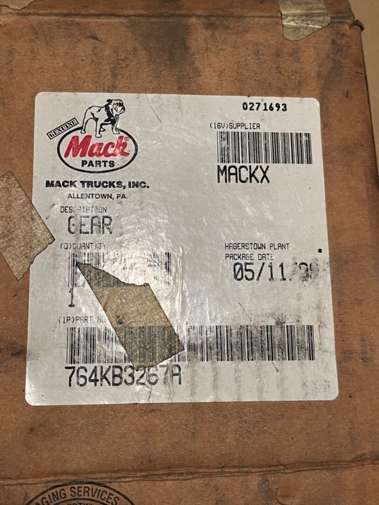 Previously Installed Mack 764KB3267A Gear MACKX 764KB3267A