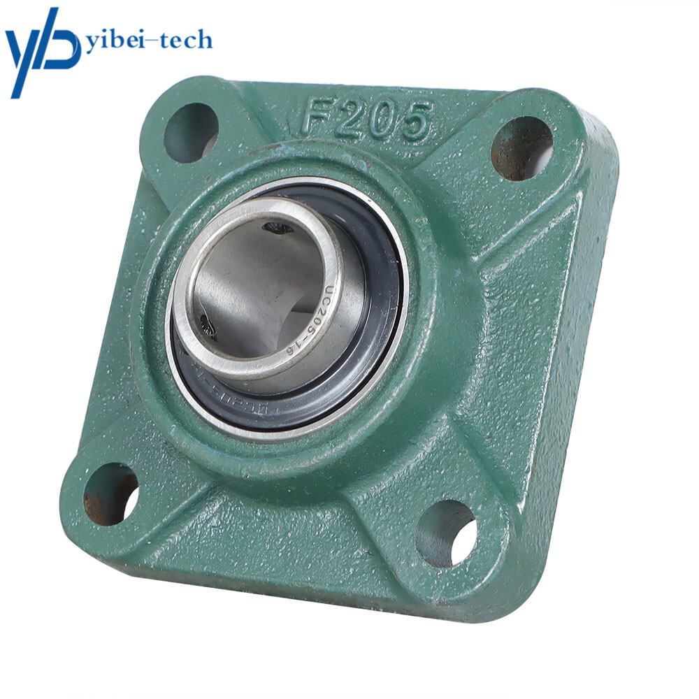 UCF205-16 Solid Base Pillow Block Flange Mounted Bearing 1" Bore 4 Bolt (2 Pcs)