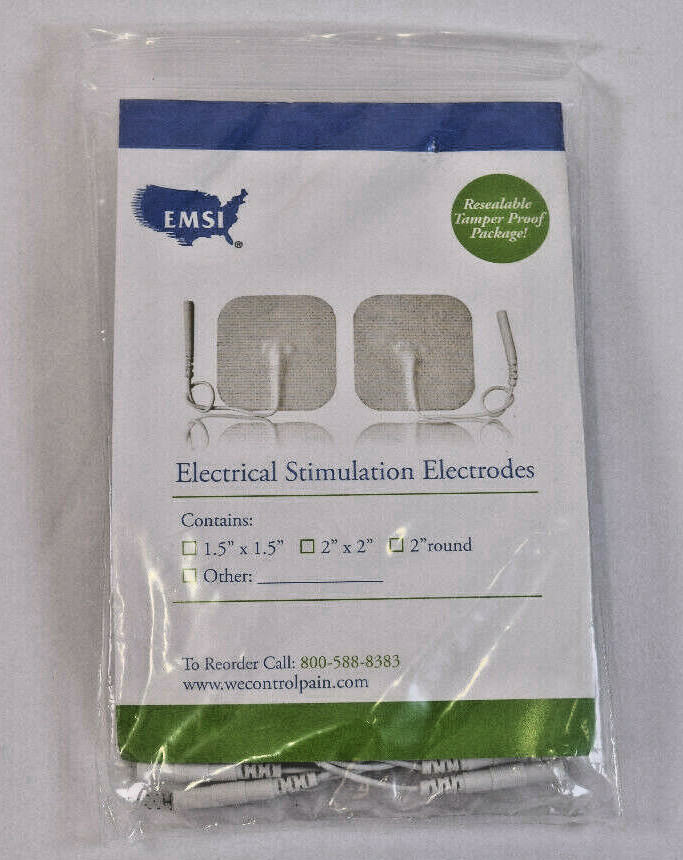 EMSI 24 1.5" Square Sealed Electrical Stimulation Electrodes