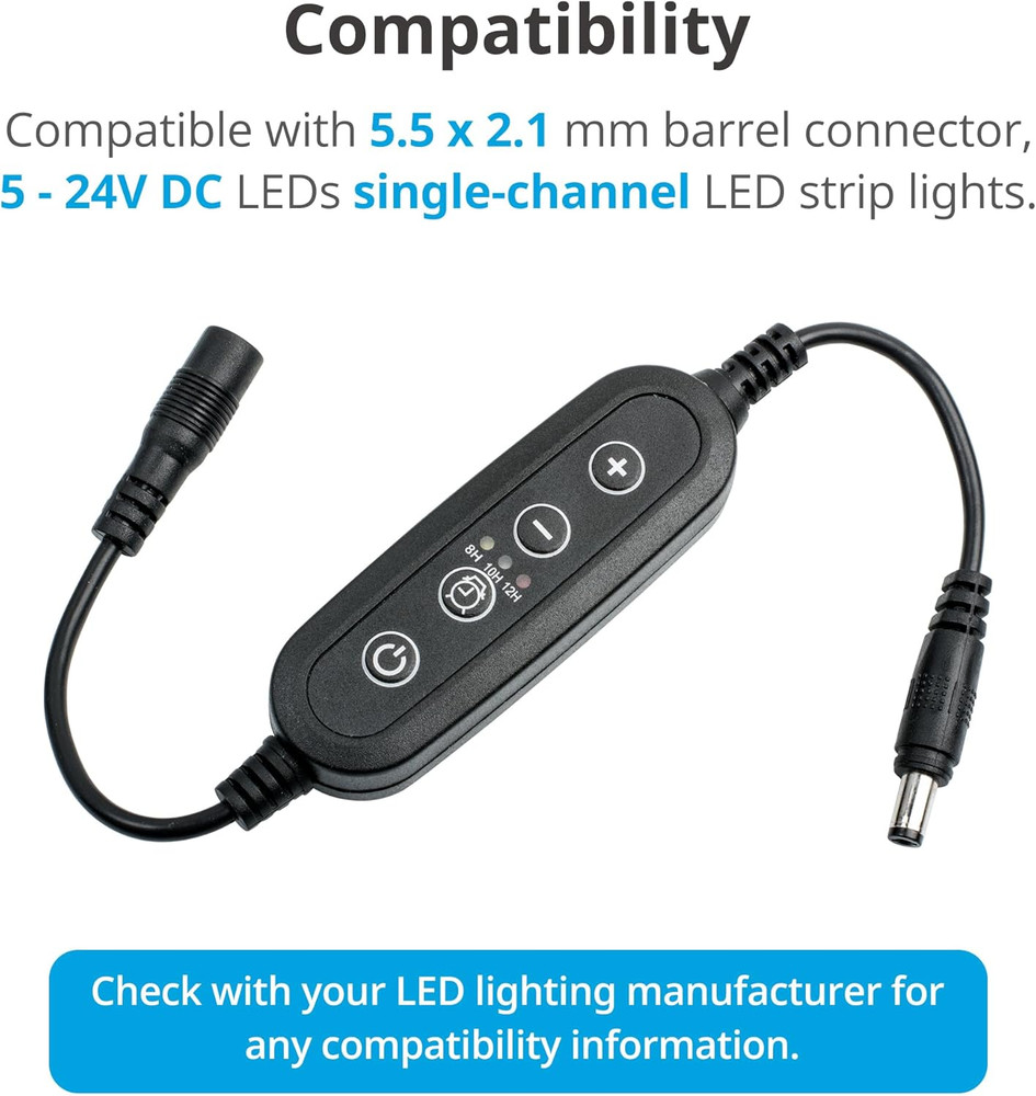 NICREW Aquarium Light Timer&Dimmer, Easy to Program Fish Tank Light Controller