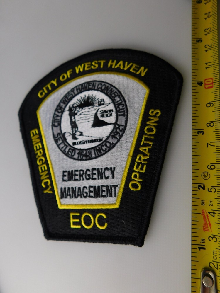 WEST HAVEN EMERGENCY OPERATIONS EOC CONNECTICUT PATCH SHOULDER CREST POLICE FIRE