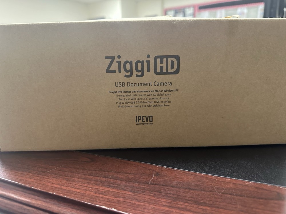 IPEVO Ziggi HD USB Document Camera with Quick Start Guide & Software CD