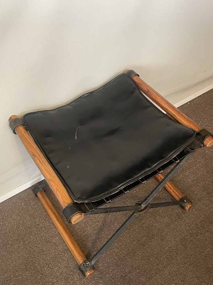 1970s Cleo Baldon Mid-Century Modern Campaign Stool
