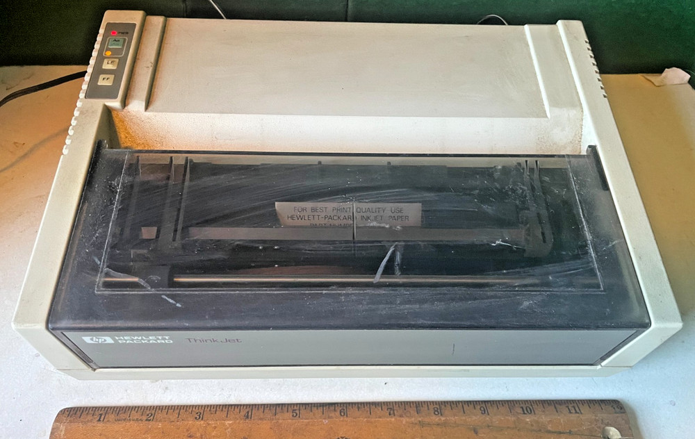 Vintage HP Hewlett Packard ThinkJet 2225C Printer