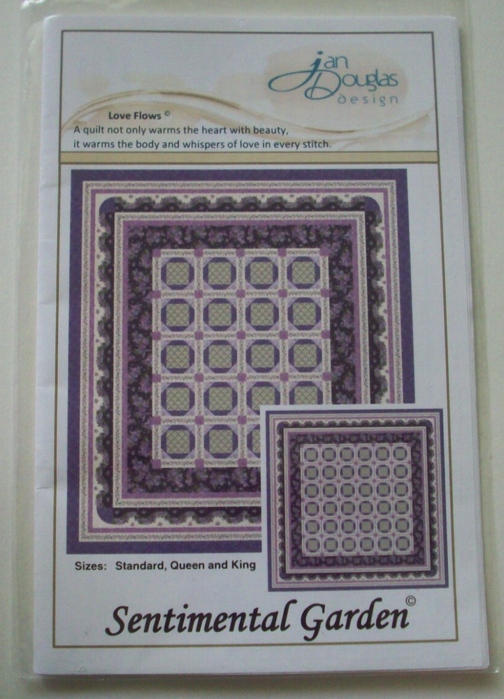 Sentimental Garden pieced quilt pattern *A13