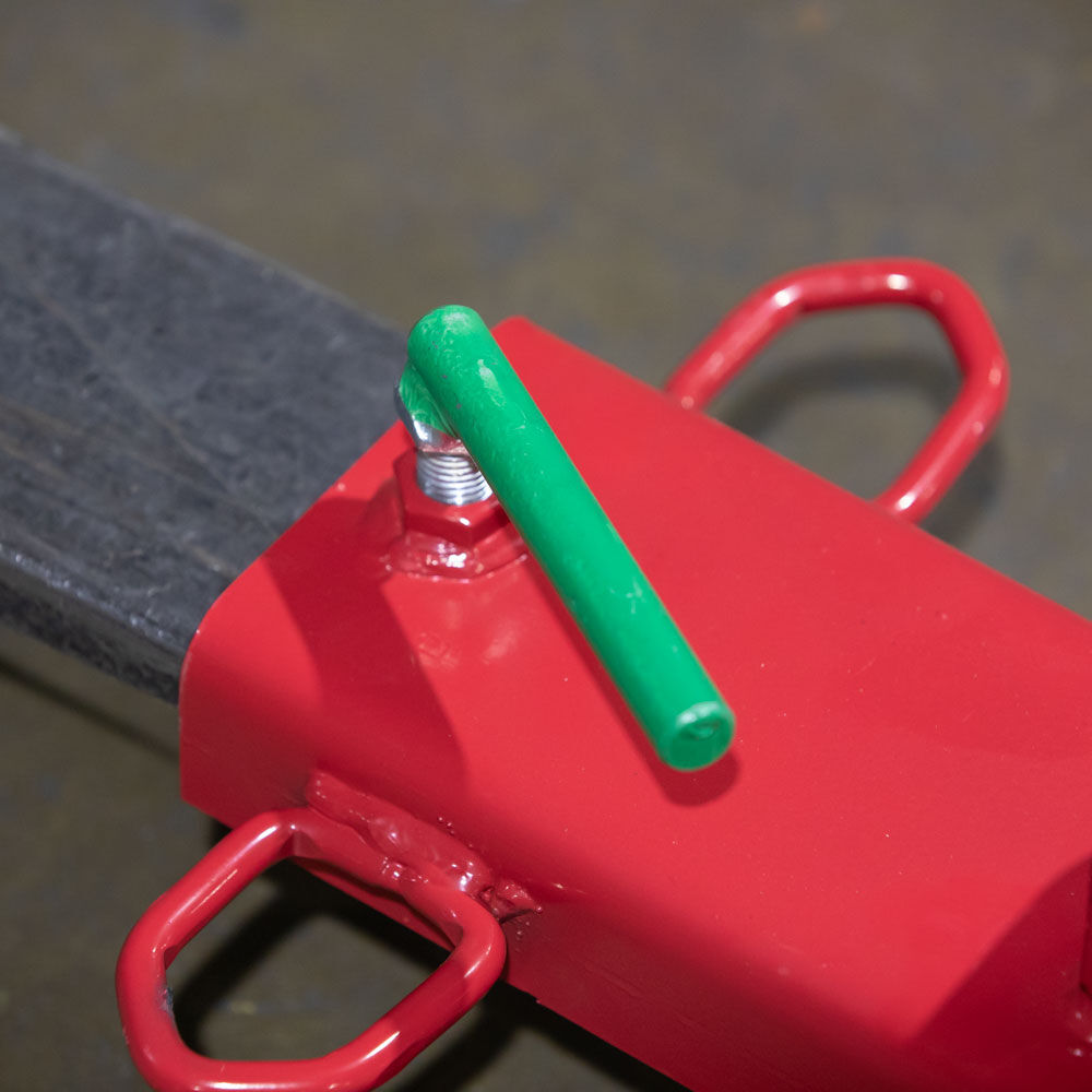 Titan Attachments Clamp On Forklift 2" Hitch Receiver, Single Pallet Fork Blade