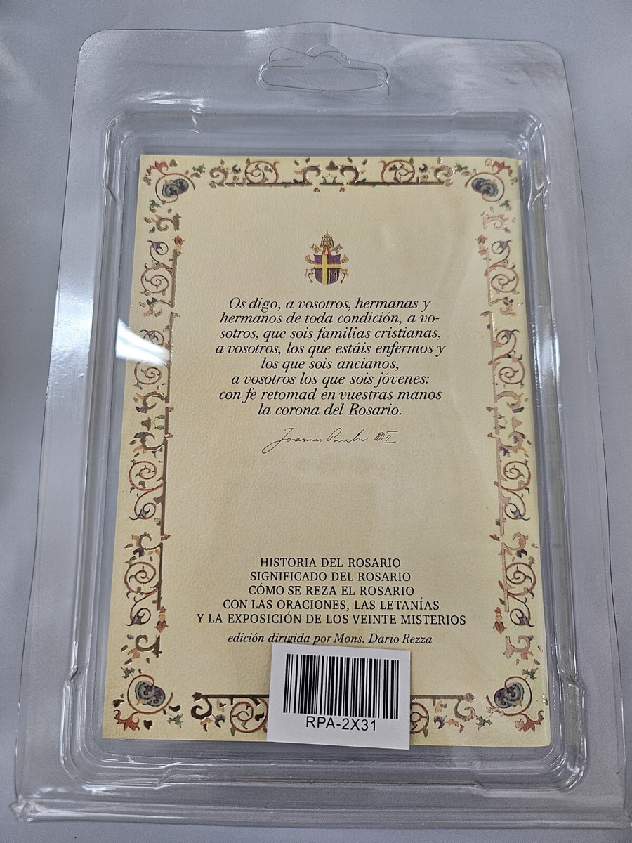 MADE IN ITALY SAINT ST. FRANCIS OF ASSISI wood POPE ROSARY Religious Favor