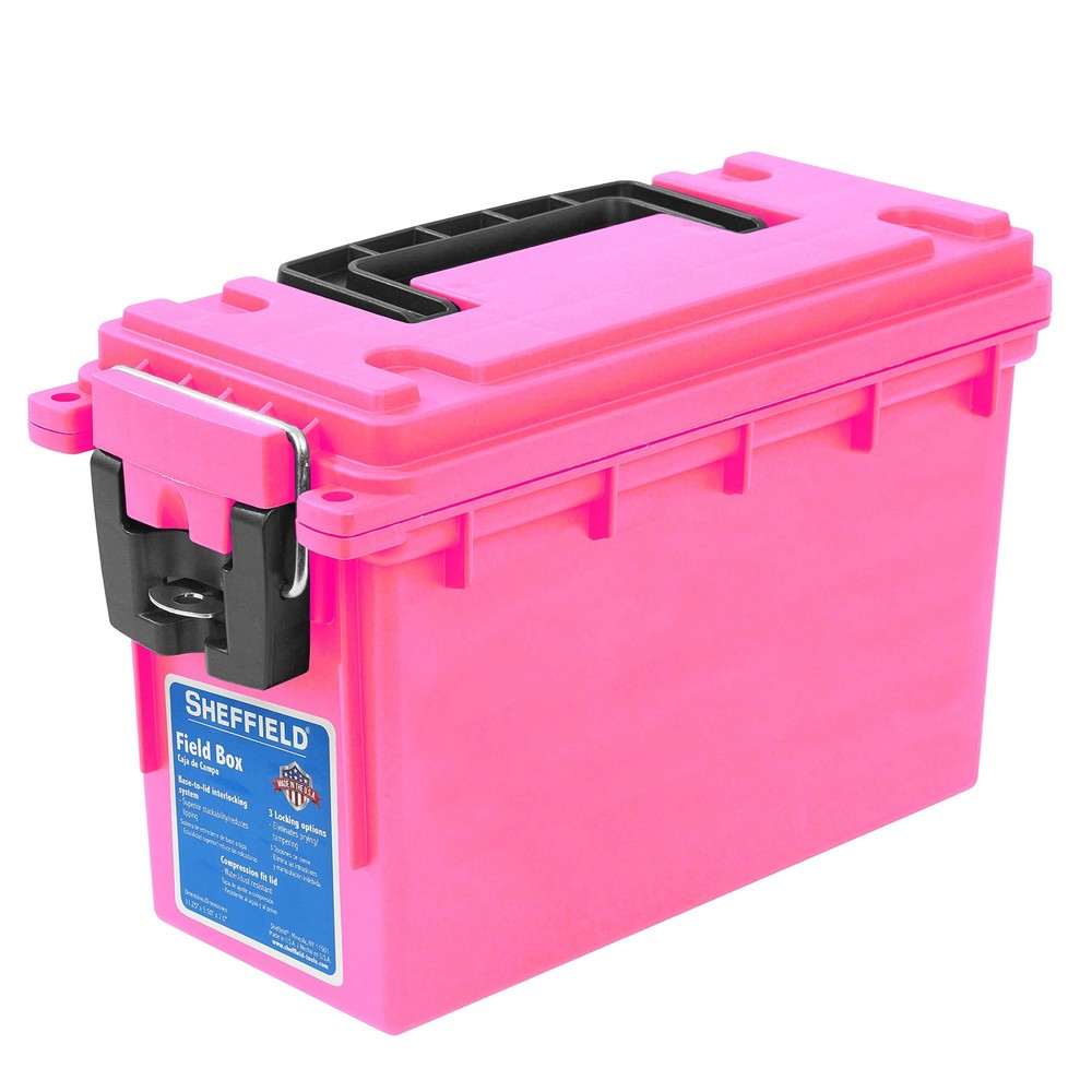 Sheffield Watertight Storage Box Secure Ammo Organizer with Carry Handle