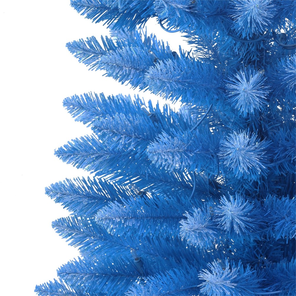 Pre-Lit 6.5' Artificial Christmas Tree with 300 Lights, Blue
