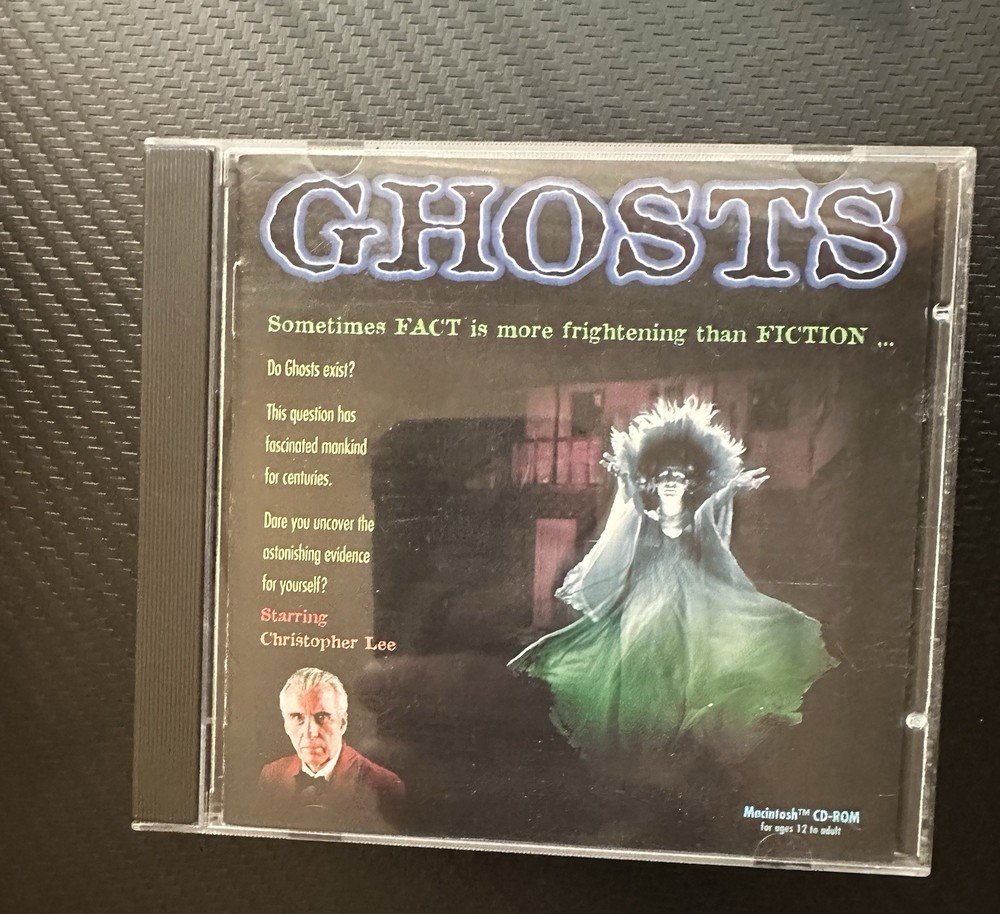 Ghosts CD-ROM Album Spoken Word Christopher Lee Media Design Interactive