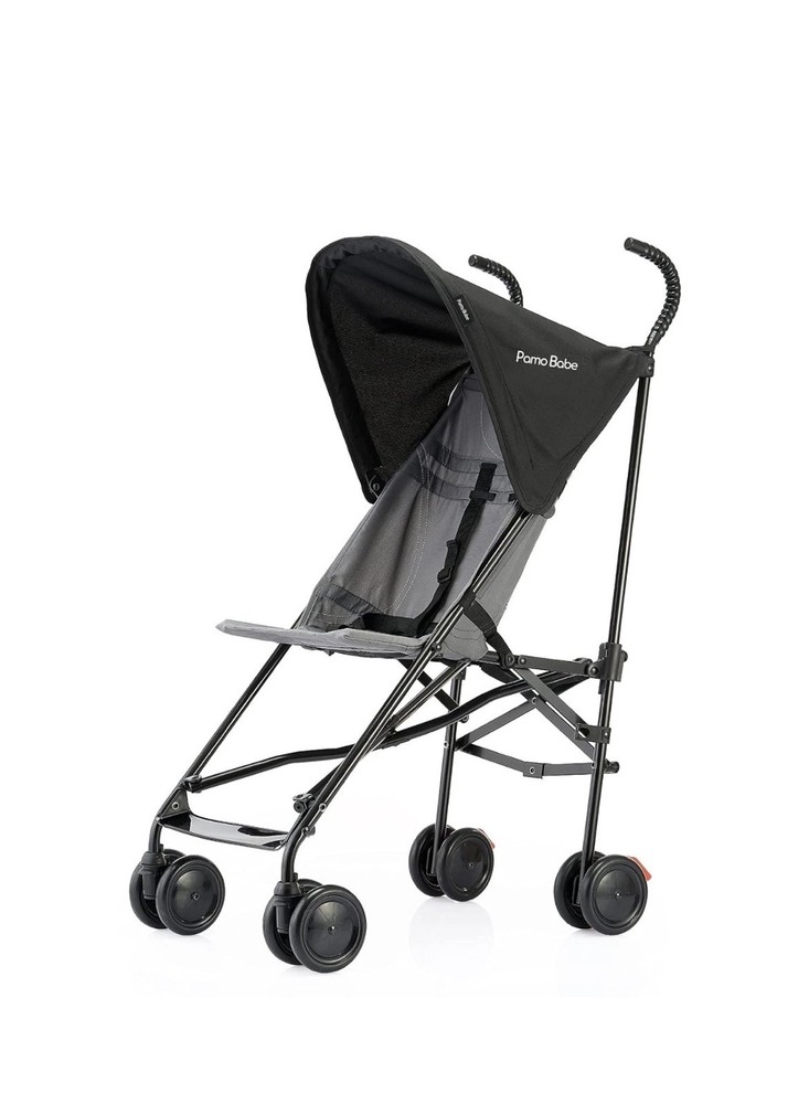 Pamo Babe Compact Fold Lightweight Umbrella Stroller (Black)
