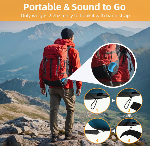 2pack Portable Mini Speaker, Bluetooth Tiny Speaker, Wireless Mini Speaker for S