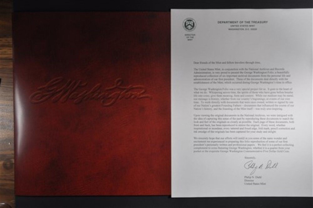 George Washington Folio - Archival Document Collection From The U.S. Mint