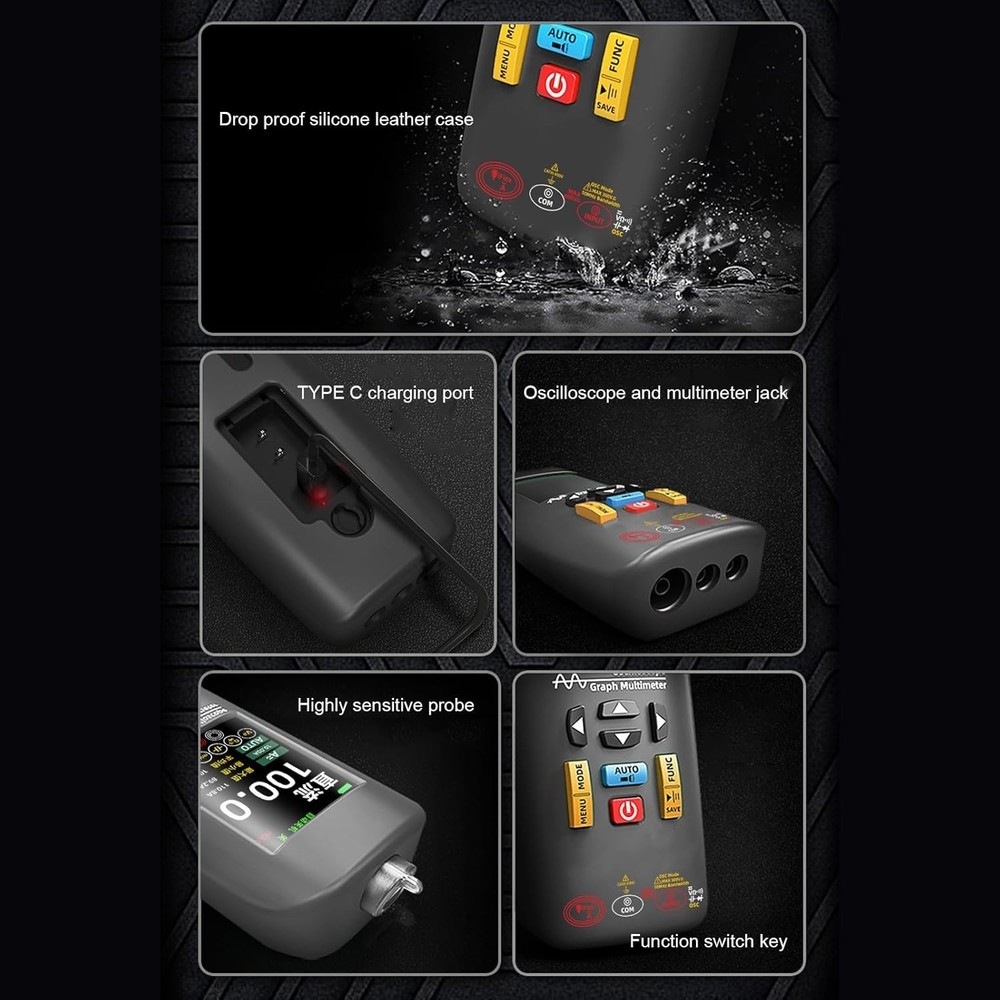 BSIDE Digital Oscilloscope Multimeter Handheld Current Voltage Ohm Diode Tester