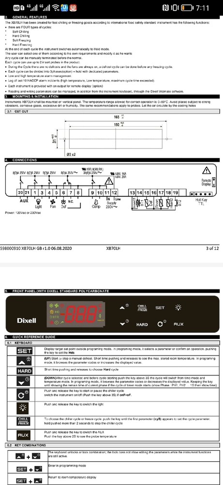1PCS NEW XB70LH temperature controller