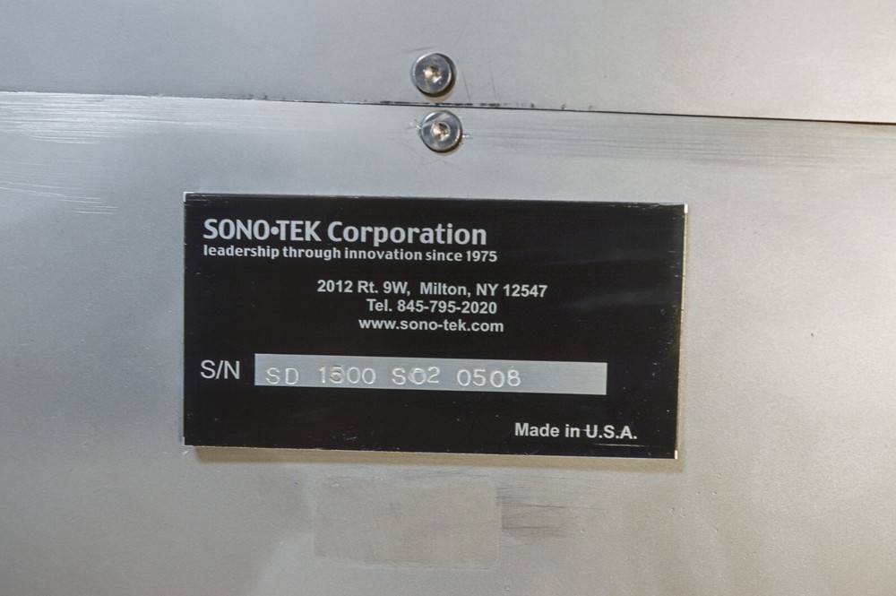 Sono-Tek SonoDry 1500 Dual Pump System SD1500 Spray Drying Ultrasonic Atomizing