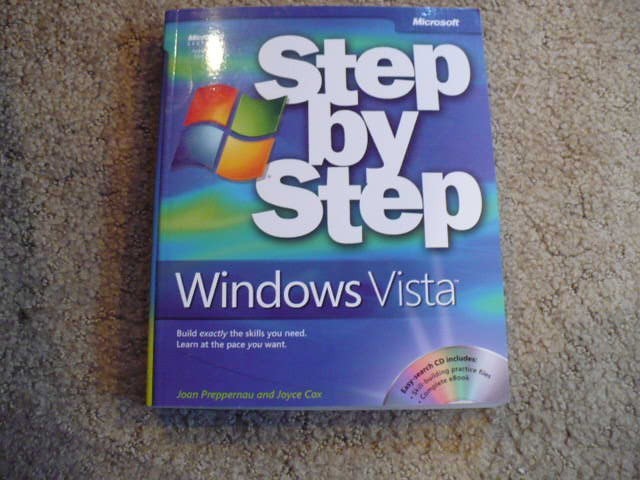 Step by Step Windows Vista book and Disc