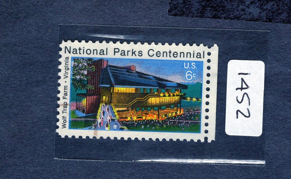 1972 Stamp #1452 Wolf Trap Farm Used
