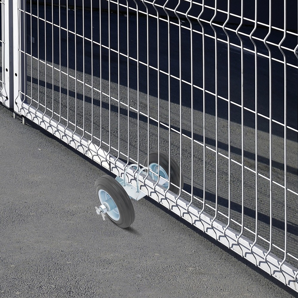600lbs Rolling Gate Hardware Kit, Heavy Duty Sliding Gate Rollers Wheels Kit