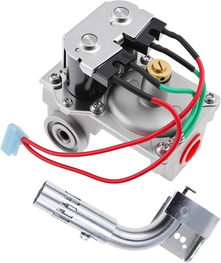 RV Water Heater Solenoid Gas Control Valve & Burner Tube for Dometic Atwood