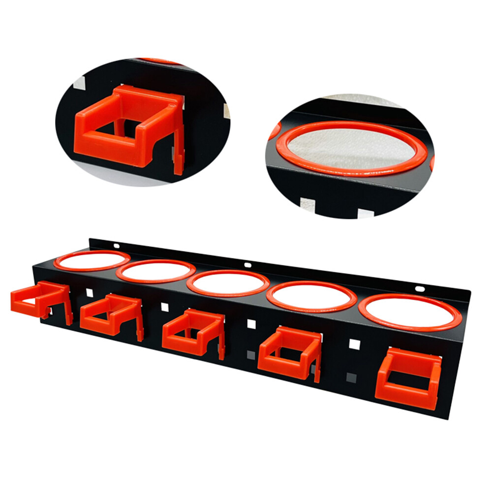 Spray Bottle Storage Rack Wall-mounted Rail Detailing Tool Organizer US