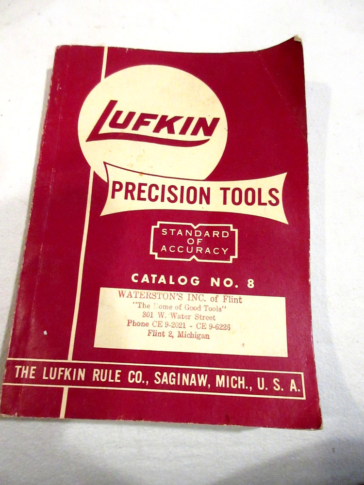 Vintage 1959 Lufkin Precision Tools Catalog #8