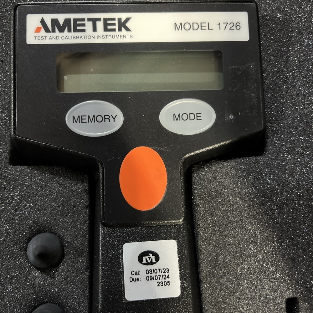 AMETEK MODEL 1726 DUAL FUNCTION DIGITAL TACHOMETER HANDHELD METER