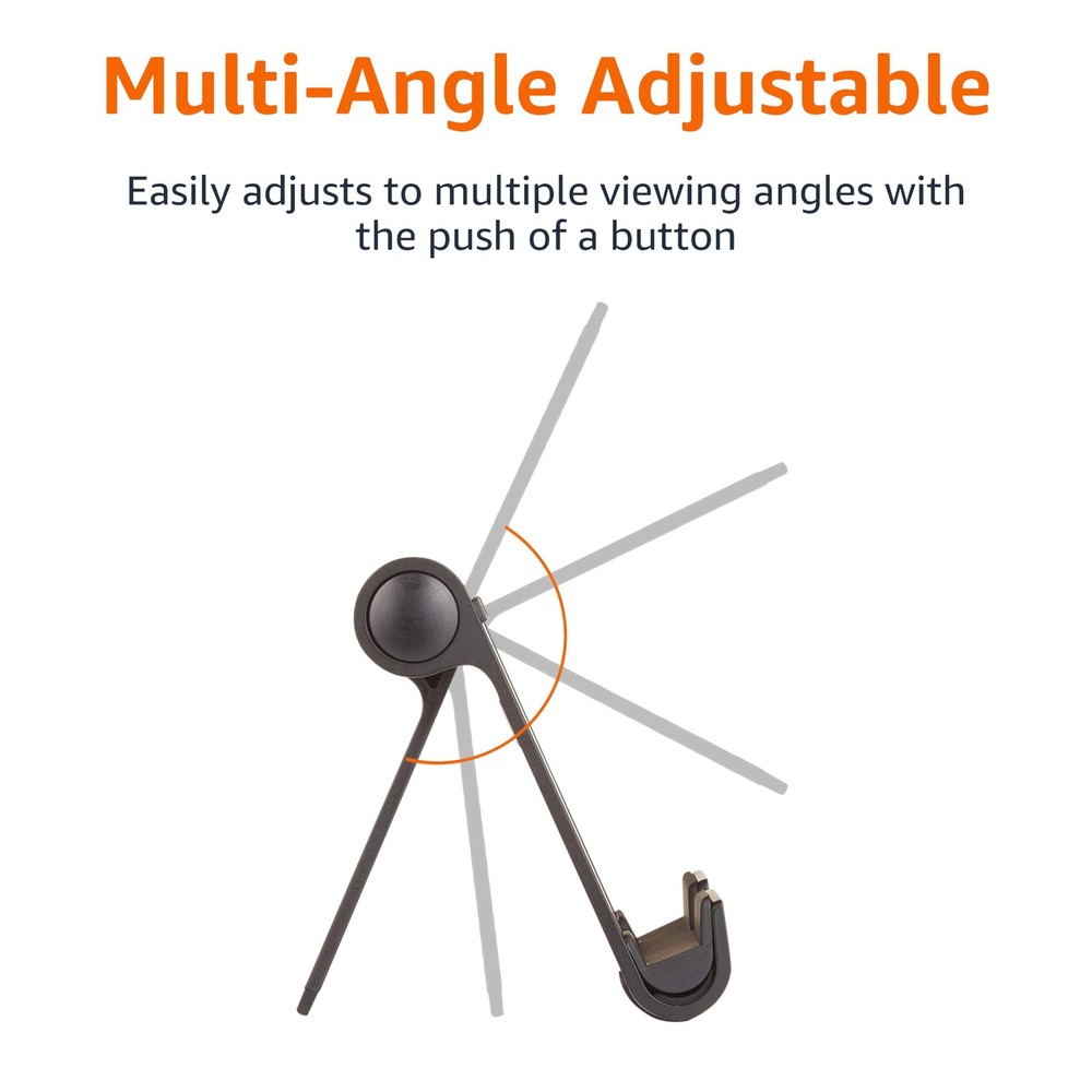 Amazon Basics Multi-Angle Portable Stand for iPad Tablet, E-reader and Black