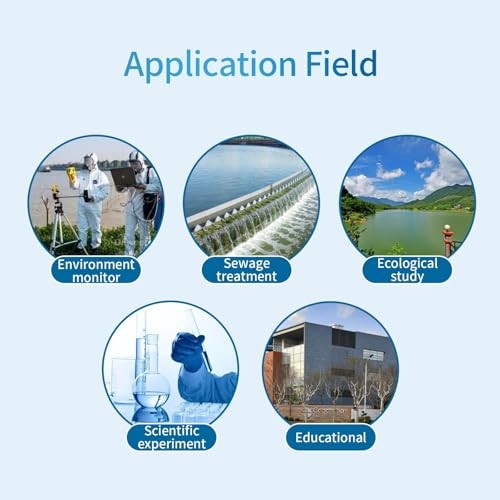 Lab Portable pH Meter, 200 Sets of Data Storage,1-3Points Auto