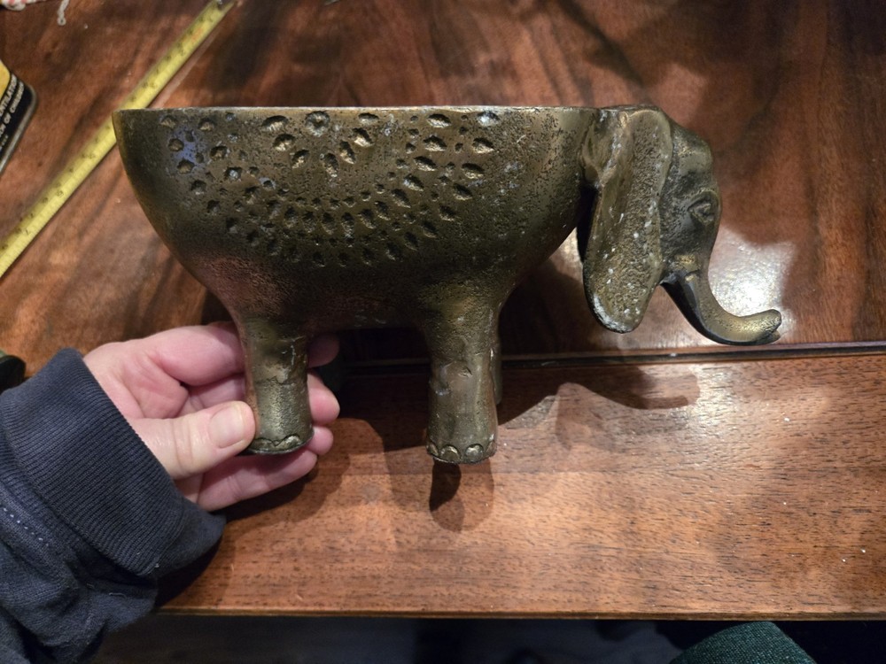 Brass Elephant Planter