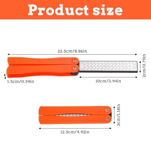 Double Sides Knife Sharpener Tool 400/600 Grits Diamond Sharpening Stone Tool